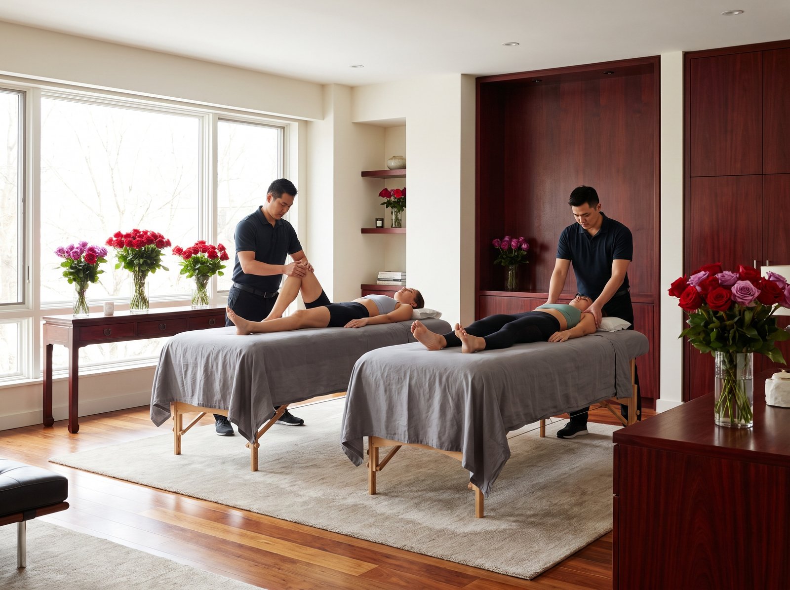 Couple sports massage at home Dubai